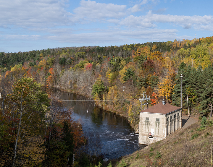 South Canoe Black River Hydro in the Fall